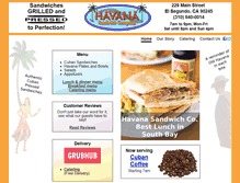 Tablet Screenshot of havanasandwich.com